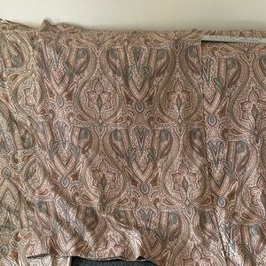 50” wide x39” paisley curtains matching shower curtain Martha Stewart